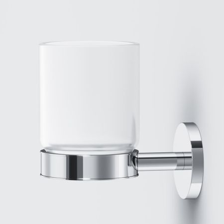 A85A34300 X-Joy, Стеклянный стакан с настенным держателем, артикул A85A34300