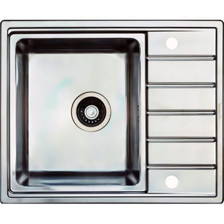 Мойка Seaman Eco Roma SMR-6150A, два отверстия (Ø35мм), комплектация с вентиль-автоматом, артикул SMR-6150A.B