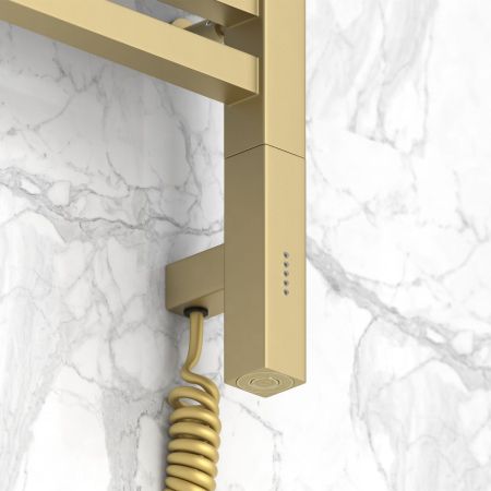 Полотенцесушитель электрический "МОДУС 3.0" 600х400 / МЭМ правый (Матовая шампань)