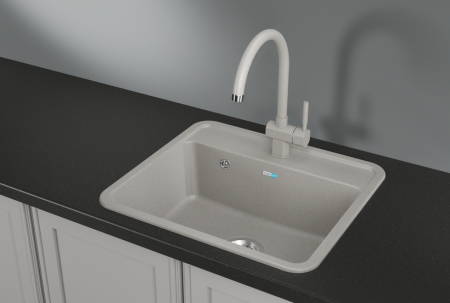 Кухонная мойка GRANULA Стандарт (5601, БАЗАЛЬТ), артикул 5601, БАЗАЛЬТ