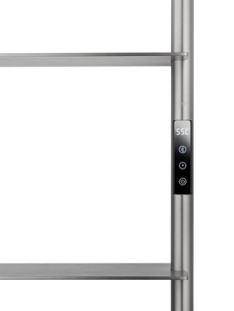 Полотенцесушитель электрический WONZON & WOGHAND DÜSSELDORF, Брашированный никель (WW-A205-BR), артикул WW-A205-BR