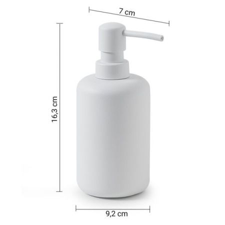 Gedy Brenda, настольный дозатор с пластиковой помпой, цвет белый матовый, артикул BR80(02)