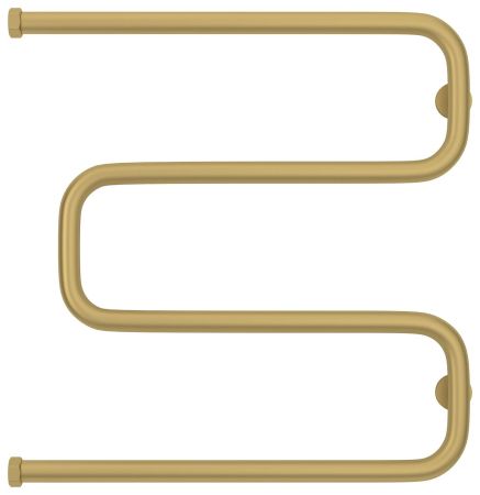 Полотенцесушитель водяной Ш-обр. 600х600 Н. Г. 1" (Матовое ЗОЛОТО), артикул 032-0014-6060