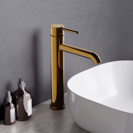 360250600 Scandinavian Pure, смеситель для раковины высокий, золото