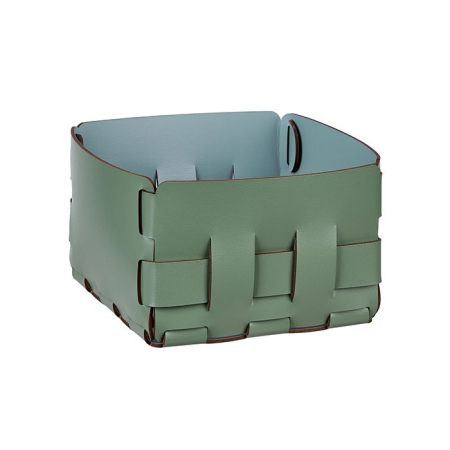 Colombo Adj Корзинка Mini Bottega, 19x19H13 см , цвет: эвкалипт/небесный, артикул BADJ1019-6050