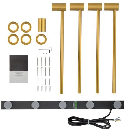 Полотенцесушитель электрический встраиваемый WONZON & WOGHAND HAMBURG, Золото (WW-AL314-G)