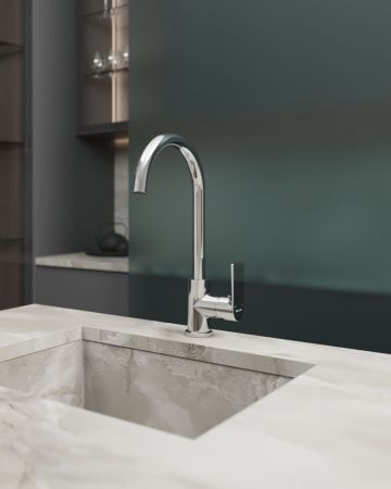 Смеситель для кухни Knotlor KN-31, хром, артикул KN-31