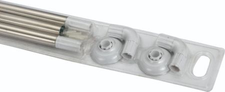 Карниз угловой для ванной  Savol S-09090S, хром, артикул S-09090S