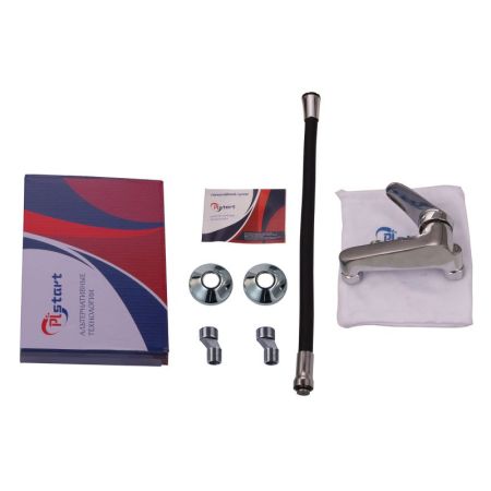 Смеситель для кухни Plstart PD46001-7, хром/чёрный