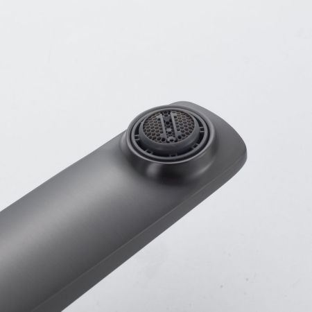 Смеситель для раковины высокий Shevanik S4211T, оружейная сталь, артикул S4211T