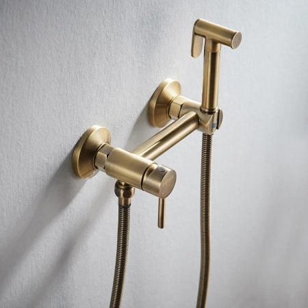 Гигиенический душ со смесителем Shevanik S107Q, бронза, артикул S107Q