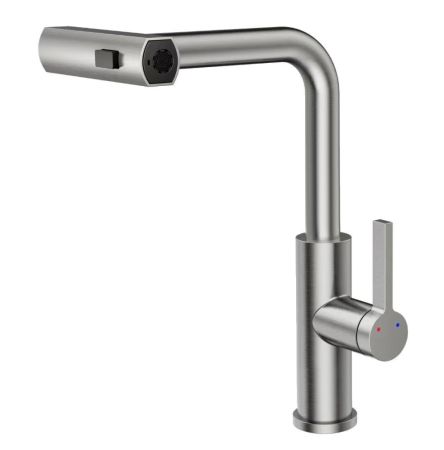 Смеситель для кухни с выдвижной лейкой RUSH Tinos (TI3732-18), артикул TI3732-18