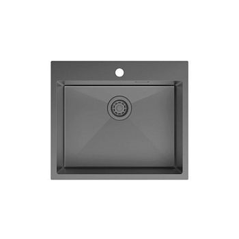 Мойка IDDIS Haze нерж. сталь, графит, 590*510 (HAZ59GMi77)