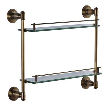 Полка стеклянная Savol S-006622C, бронза, артикул S-006622C
