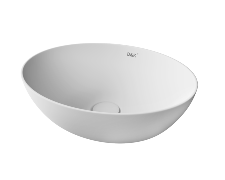 Раковина накладная DK Matrix 410*335*145мм, матовый белый (DT1390708), артикул DT1390708