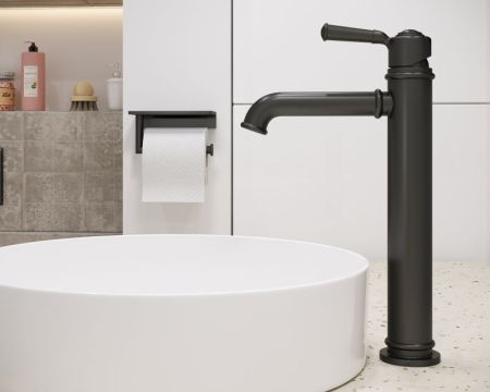 Смеситель для раковины Timo Arisa 5311/03F Черный, артикул 5311/03F