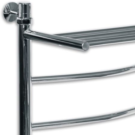 Водяной полотенцесушитель Ника Arc ЛД/ВП 50x40 с полкой Хром, артикул ЛД/ВП 50x40