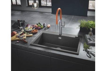 Мойка GROHE K700 с одной чашей, 780 x 510 мм, серый гранит (31652AT0)