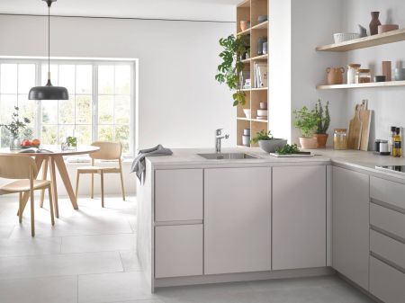 Смеситель для кухни GROHE Eurosmart 2021, средний излив, хром (30463000), артикул 30463000