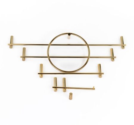 Stil Haus Hashi, полотенцедержатель - кольцо, цвет золото, артикул HS07(16)