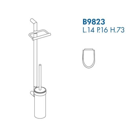 Подвесная стойка Colombo Design Planets B9823.000 Белый, Хром, артикул B9823.000