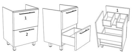 Тумба "Мирэль 60", Фостер 60, артикул SD-00000358