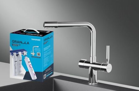 Комплект кухонный смеситель Granula 2088 Хром + Фильтр Granula (2088 Хром+АКС-002), артикул 2088 Хром+АКС-002