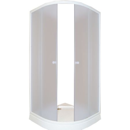 Душевой уголок Parly ZE91 90х90 профиль Белый стекло матовое, артикул 5724