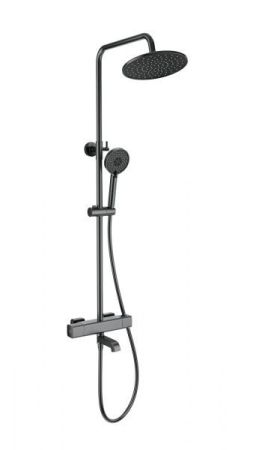 Душевая система с термостатом WONZON & WOGHAND, Темный графит (WW-A3007-T1-BGG)