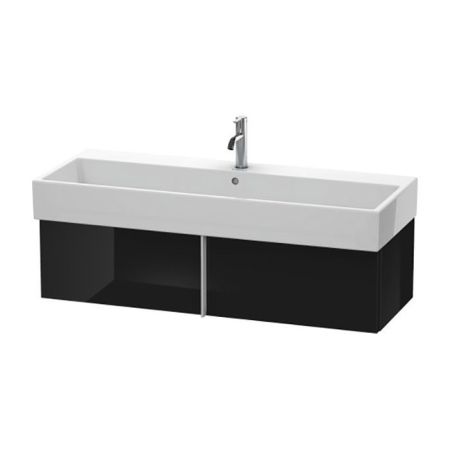 Duravit VA База под раковину 298x1184x431, 1 выдв.ящик, цвет черный глянцевый, артикул VA612904040