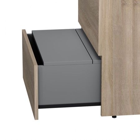 M91FSX0602OF GEM S, База под раковину, напольная, 60 см, 3 ящика, светлый дуб, артикул M91FSX0602OF