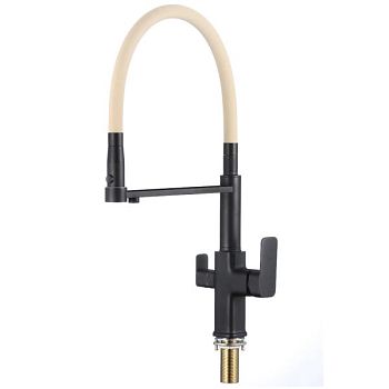 Смеситель для кухни с подключением к фильтру Savol S-L1809H-12, черный