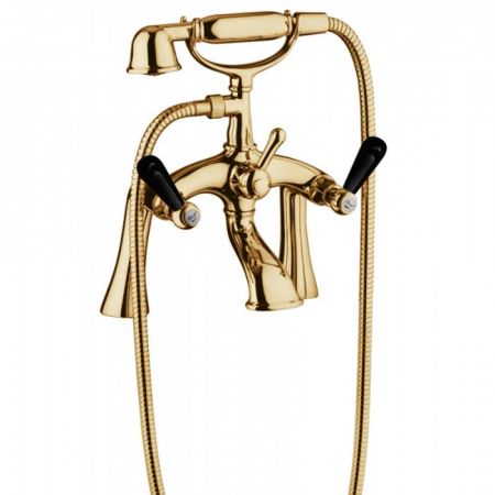 Bongio Mille Nuits Смеситель для ванны, цвет золото/черный фарфор, артикул 22527OR00