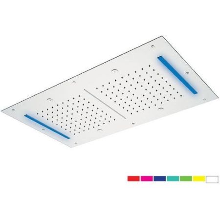 Daniel, встроенная лейка для душа (3х режимная) с 7 цветной светодиодной подсветкой, диаметр 700х400 мм, цвет хром, артикул A579RJ7040NC