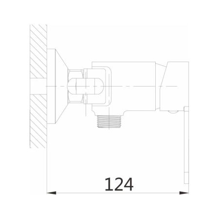 Гигиенический душ со смесителем Shevanik S8105-1, хром