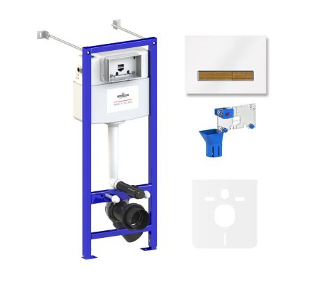 Комплект 5 в 1 инсталляции для подвесного унитаза Lavinia Boho Relfix 77020062, артикул 77020062