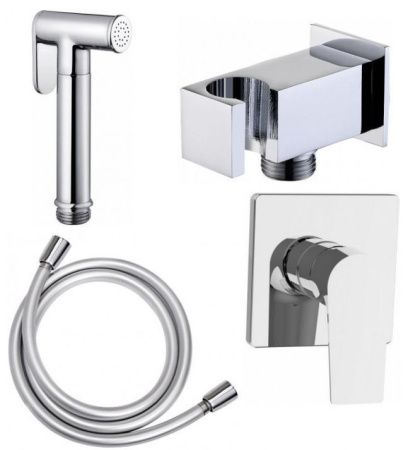Набор смесителя с гигиеническим душем Aquanet Static 1.04 (с внутренней частью)