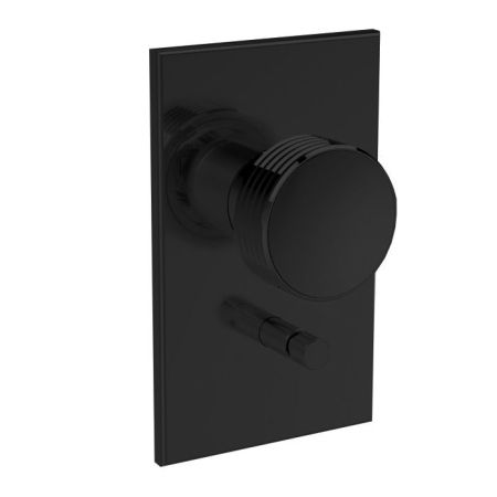 Fima Carlo Frattini Texture Collection Смеситель для душа, встраиваемый, с переключателем на 2 выхода, цвет: чёрный матовый