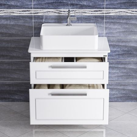 Тумба под раковину Санта Нептун 80 230007н напольная, со столешницей  ( ум. Гамма56), артикул 230007н