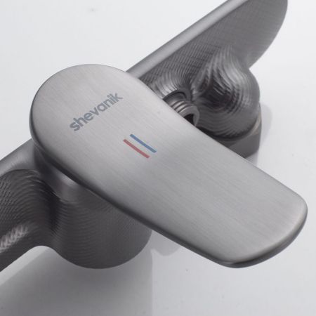 Гигиенический душ со смесителем Shevanik S4705T-1, оружейная сталь