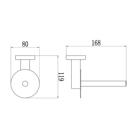 Держатель для туалетной бумаги Savol S-005652-1, сатин, артикул S-005652-1