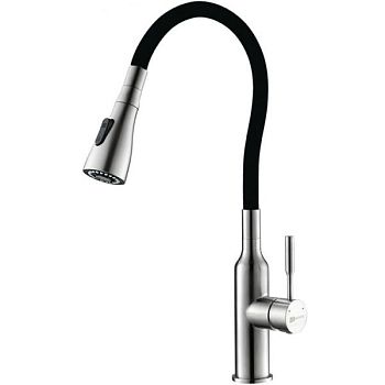 Смеситель для кухни Lemark Expert LM5082S-Black Нержавеющая сталь Черный