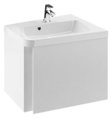 Тумба под раковину Ravak SD 10° 65 угловая белая глянцевая, в правый угол
