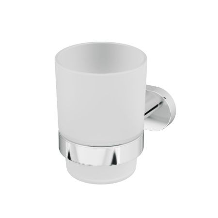 A7434300 Sense L, Стеклянный стакан с настенным держателем, хром A7434300 Sense L, Стеклянный стакан с настенным держателем, хром