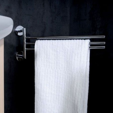 Полотенцедержатель X-ROUND, тройной, поворотный 450 мм, хром, Sapho, артикул XR407