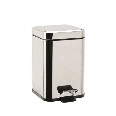 Ведро для мусора Colombo Design Black&White B9211.CR Хром