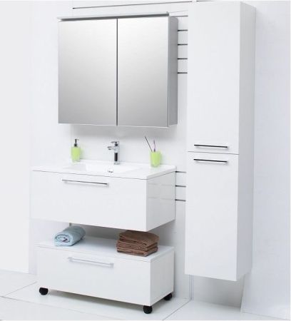 Шкаф-пенал De Aqua Тока 1БК 35 R белый, артикул 00167295