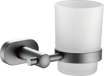 Стакан для ванной комнаты BELZ B90506, вороненая сталь