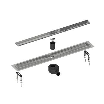 Душевой лоток (двухсторонняя решетка) TIMO Drain System DS230206/00, хром