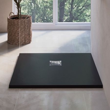 Душевой поддон квадратный RGW ST-B Черный, артикул 16152075-04